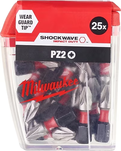 MİLWAUKEE BİTS UÇ PZ2 25MM 25 Lİ PAKET SHOCKWAVE